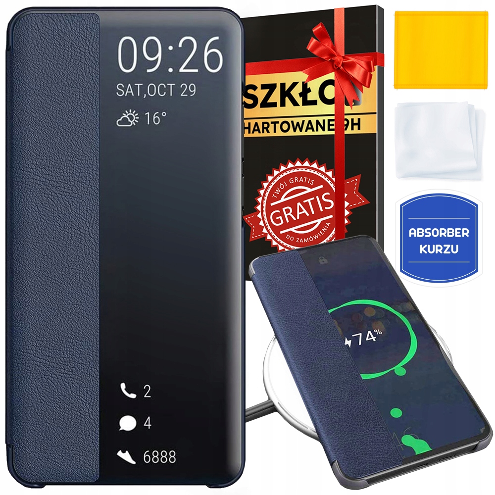 Flipové puzdro YouTab pre Samsung Galaxy S20 FE 4G/5G SMART VIEW LEATHER námornícka modrá